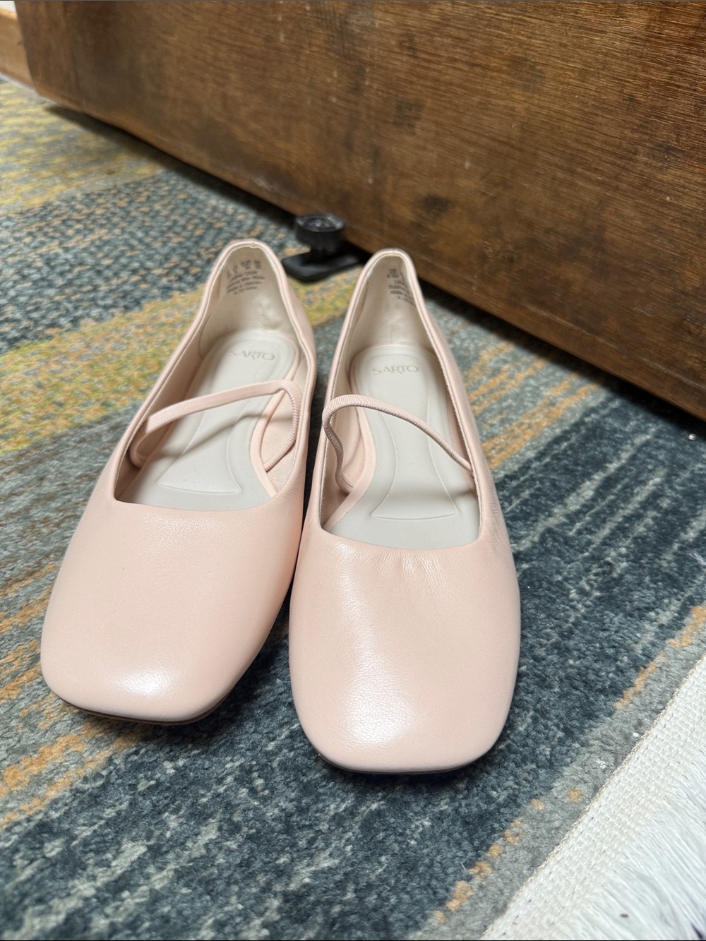 SARTO By Franco Sarto Pale Pink Ballet Flats with Strap